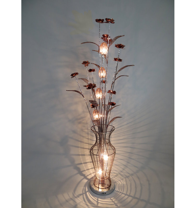 Bright Life Antwi Rustic Floral LED 150cm Novelty Floor Lamp & Reviews